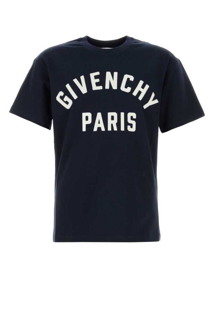 Givenchy Dark Blue Cotton T-Shirt