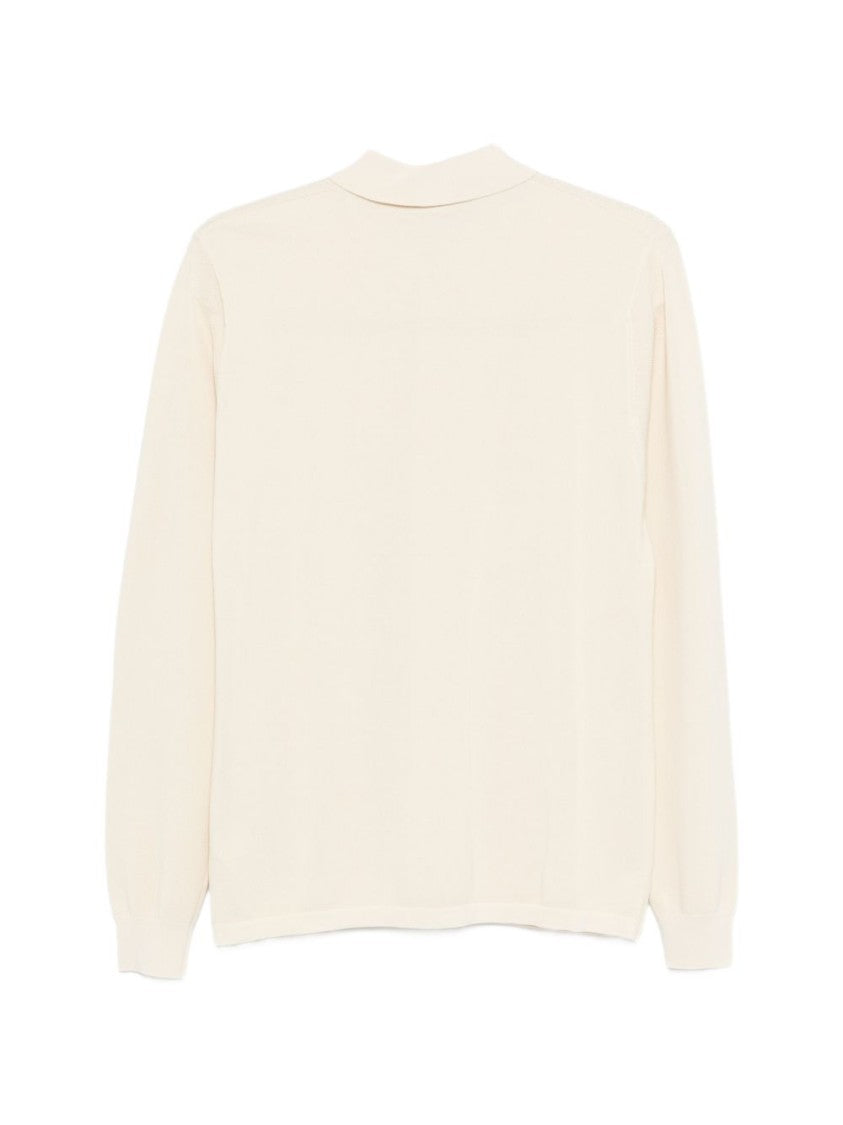 Aspesi Long-Sleeve Cotton Shirt With Classic Collar And Ribbed Cuffs