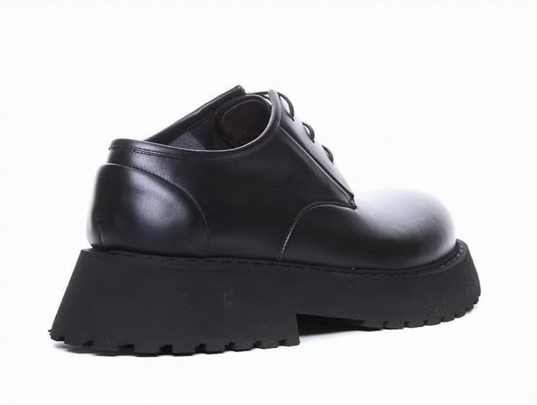 Marsèll Rounded Toe Lace-Up Shoes With Thick Rubber Sole