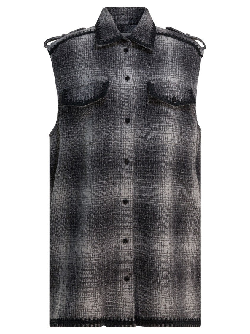 Golden Goose Wool-Blend Chemisier Dress