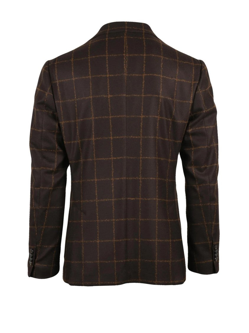 Luigi Bianchi Rounded Jacket With Notch Lapels And Tailored Fit
