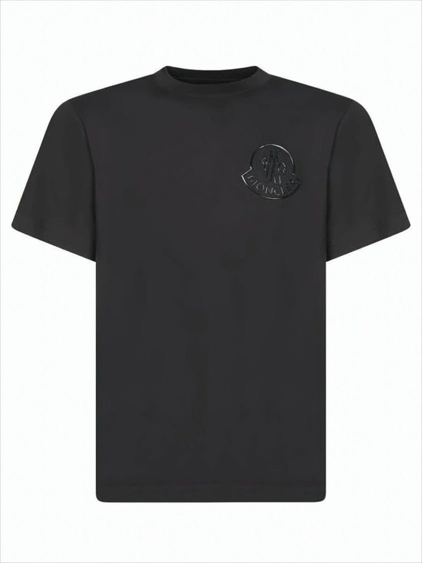 Moncler Short-Sleeve Relaxed Fit T-Shirt With Embossed Logo