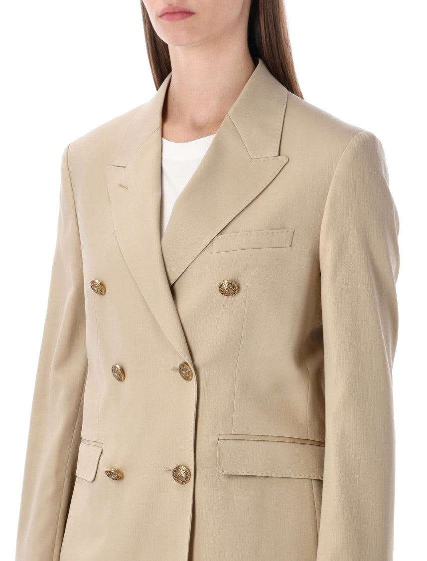 Golden Goose Sand Double-Breasted Blazer