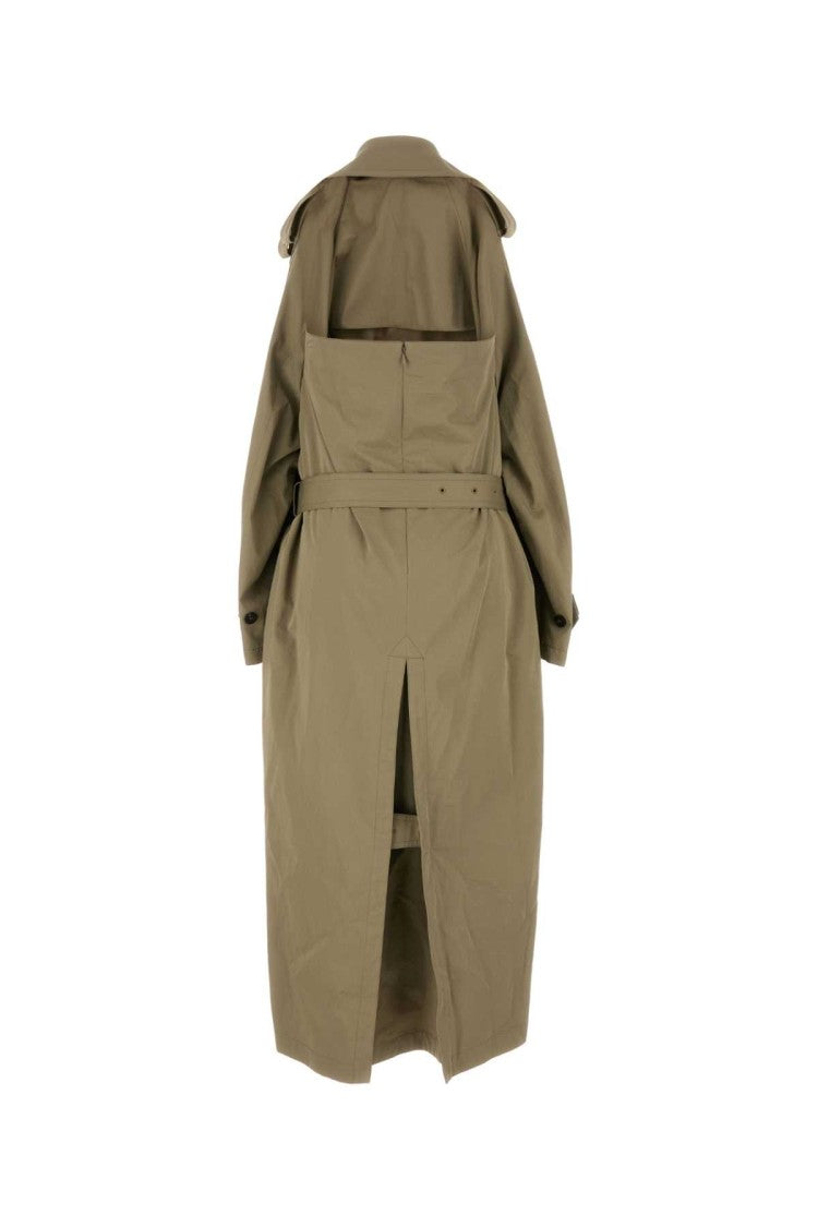 Balenciaga Cappuccino Cotton Trench Suspended Dress