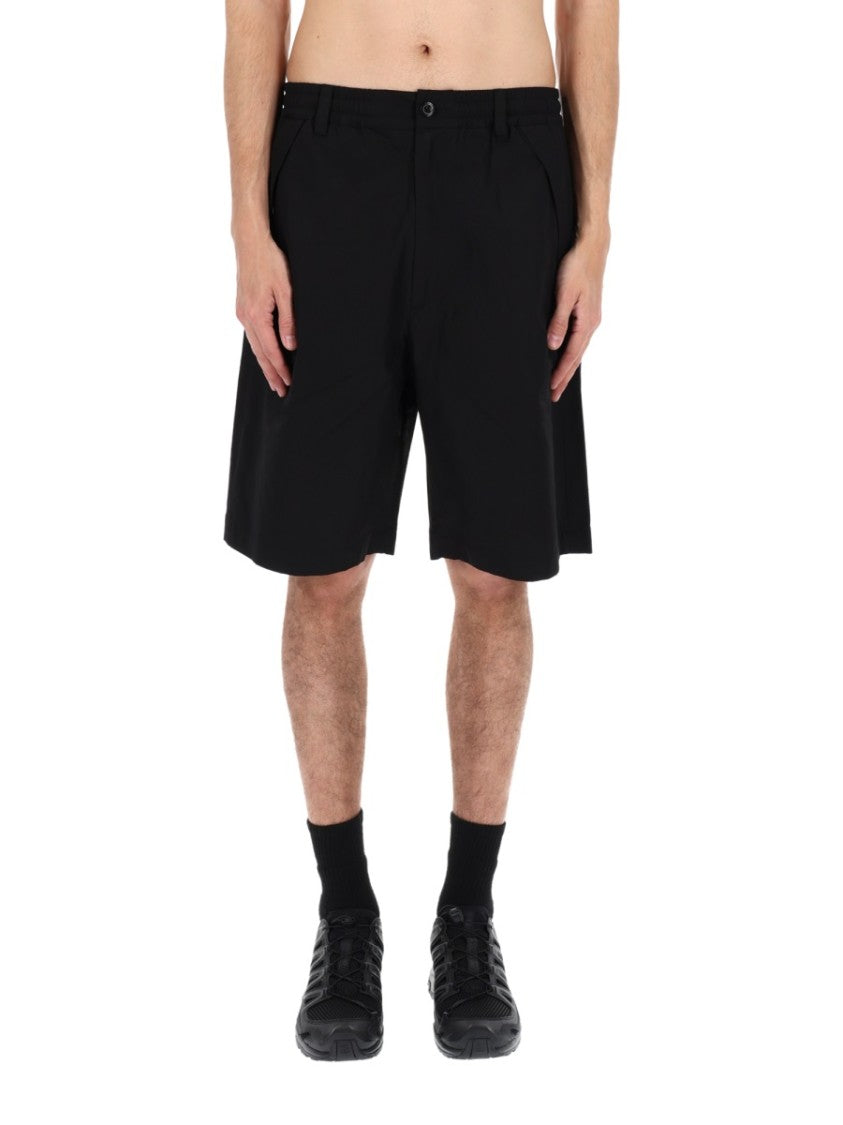 C.P. Company Black Metropolis Elastic Waistband Cotton Shorts