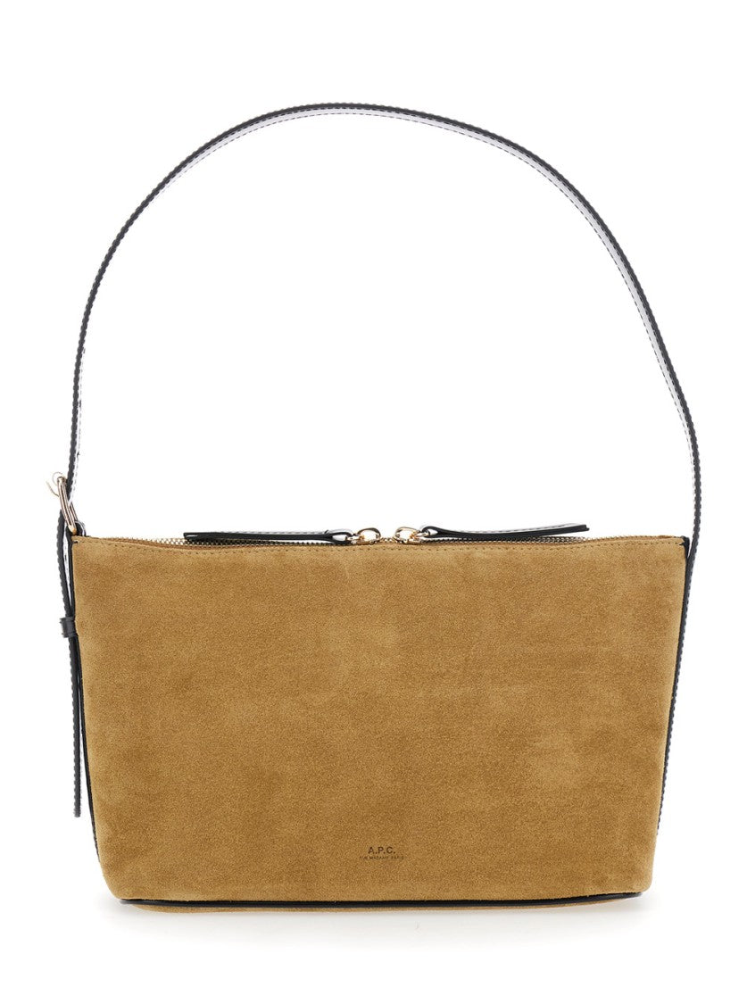 A.P.C. Sac Vera Shoulder Bag In Suede