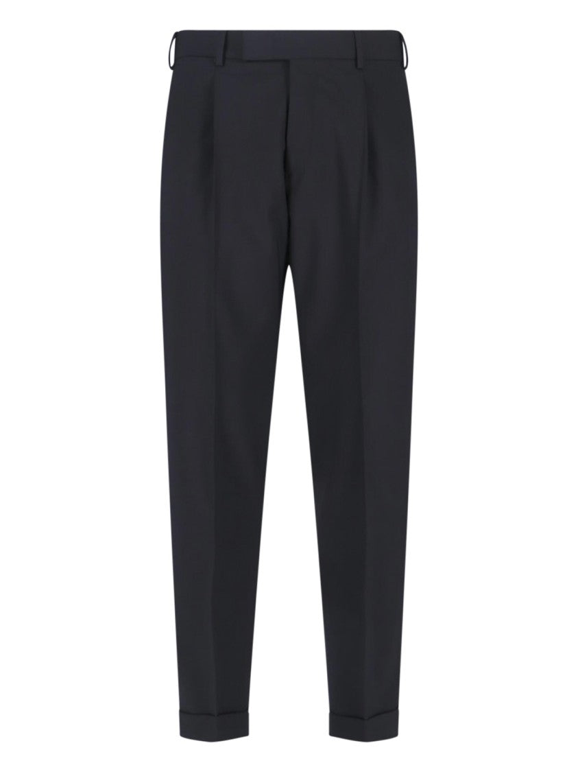 Pt Torino Tailored Straight-Leg Trousers With Minimalist Design