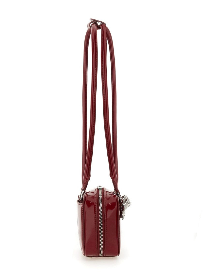 Self-Portrait Bordeaux Leather Shoulder Bag