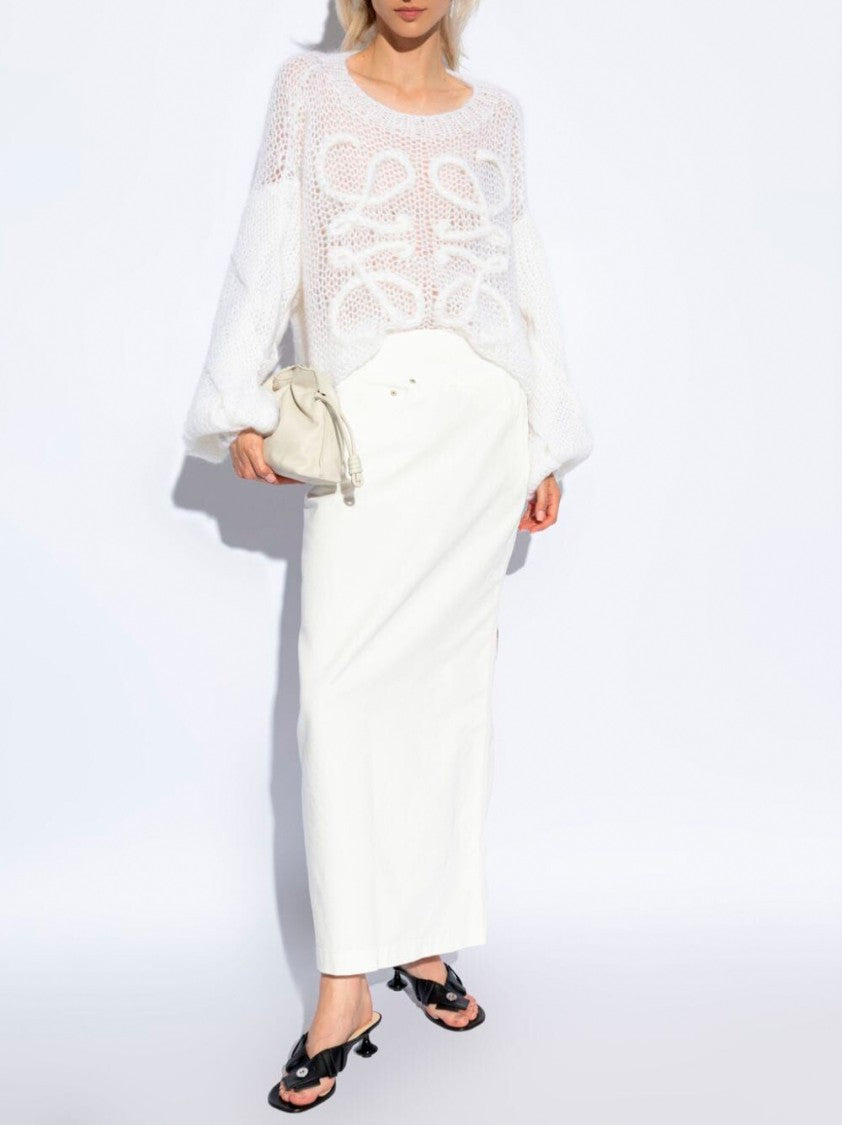 Loewe Deconstructed Maxi Skirt With Classic Five-Pocket Design