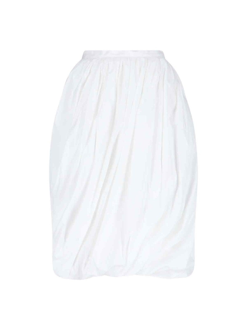 Marni Balloon Midi Skirt – White