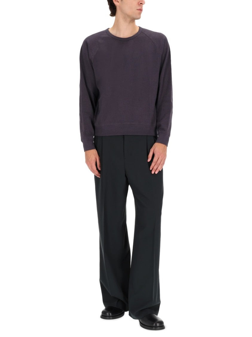 Lemaire Black Boxy Cotton Sweatshirt