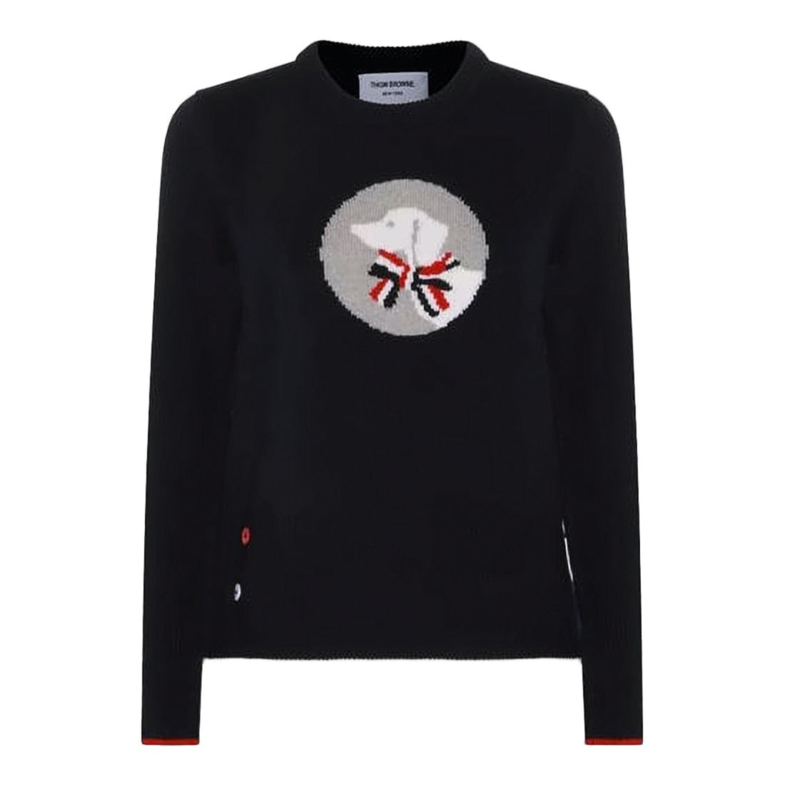 Thom Browne Classic Crew Neck Sweater With Playful Graphic