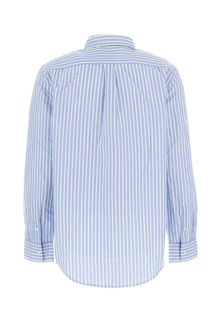 Polo Ralph Lauren Vertical Striped Button-Up Shirt With Iconic Logo
