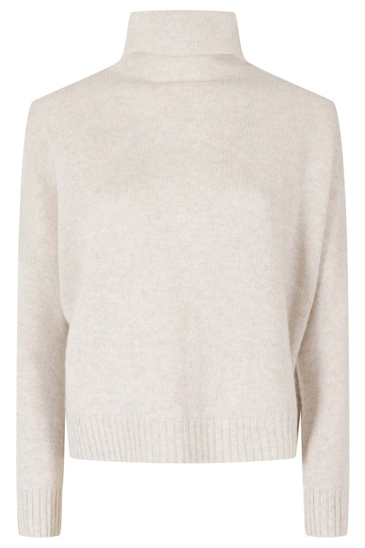 Kujten Tila Avena High-Neck Raglan Cashmere Sweater