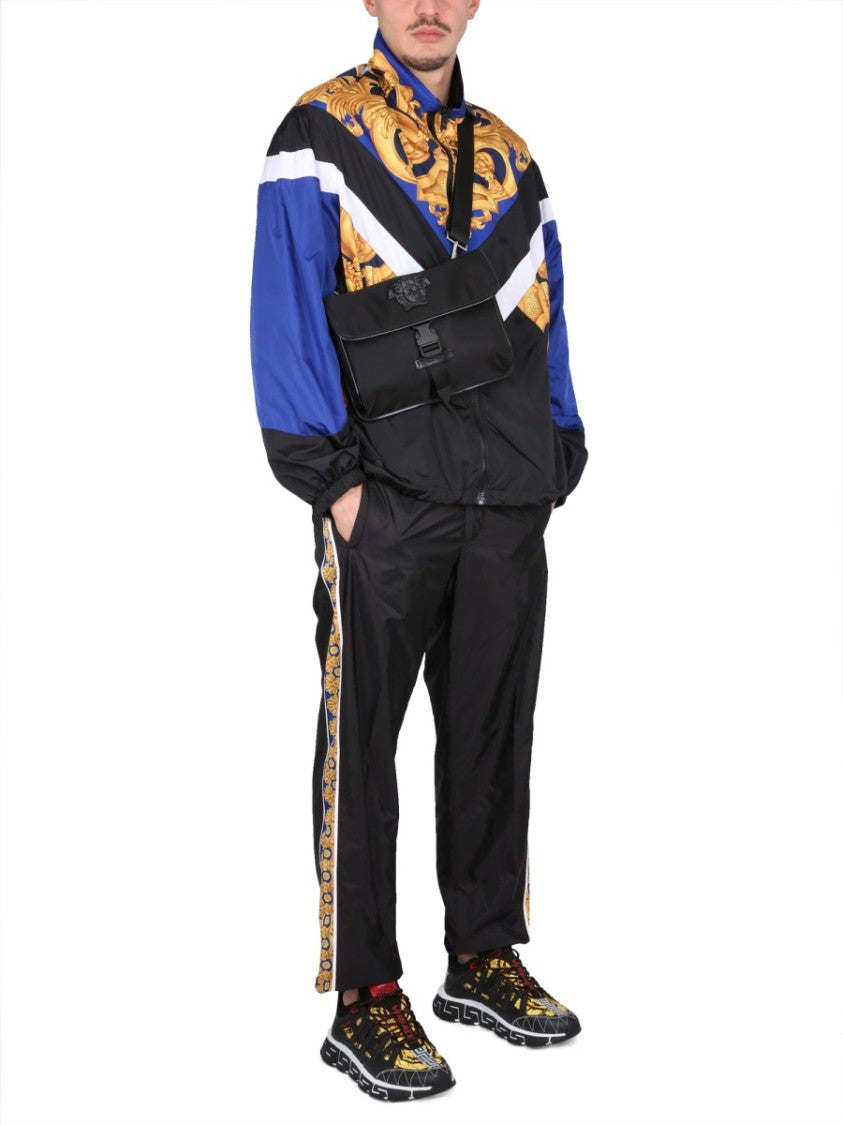 Versace Windproof Jacket With Baroque Print