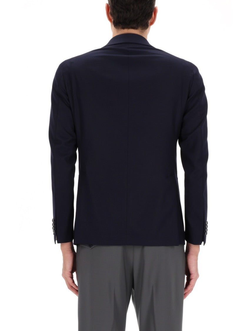 Tagliatore Montecarlo Virgin Wool Tailored Blazer