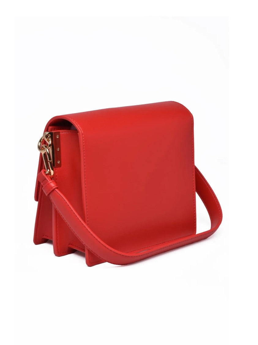 Love Moschino Structured Shoulder Bag With Gold-Tone 'Love' Detail