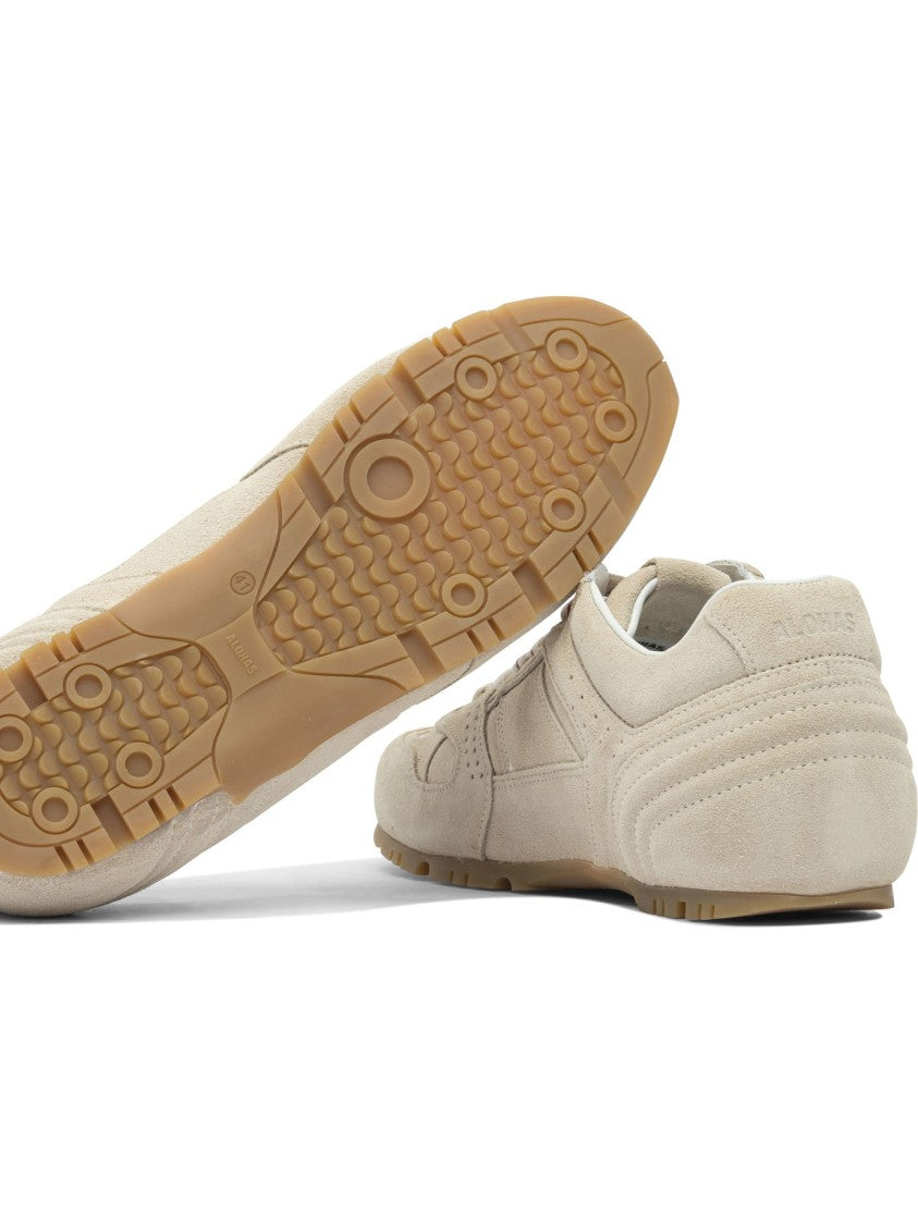 Alohas Tb.56 Suede Cream Leather Sneakers