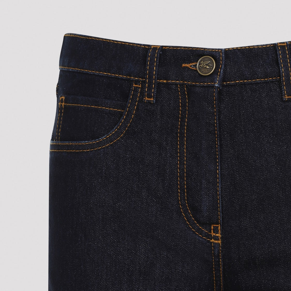 Etro Wide-Leg Jeans With Material Blend And Refined Stitching