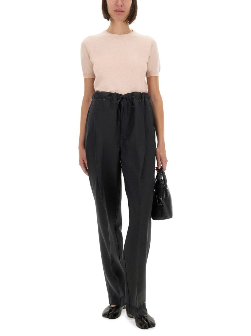 Maison Margiela Wool Crew Neck T-Shirt