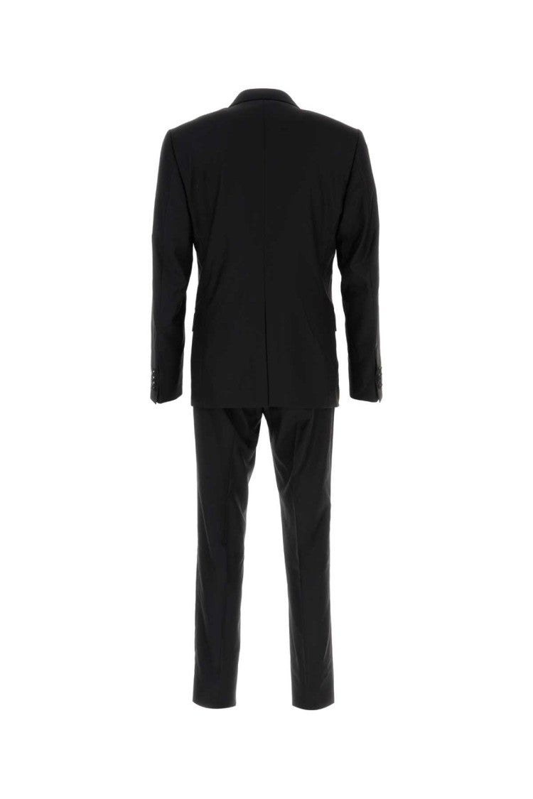 Dolce & Gabbana Black Wool Blend Suit