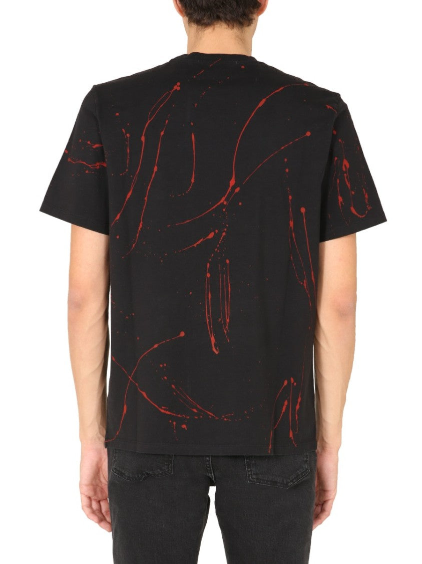 Msgm Graphic Doll Face Printed Crew Neck T-Shirt