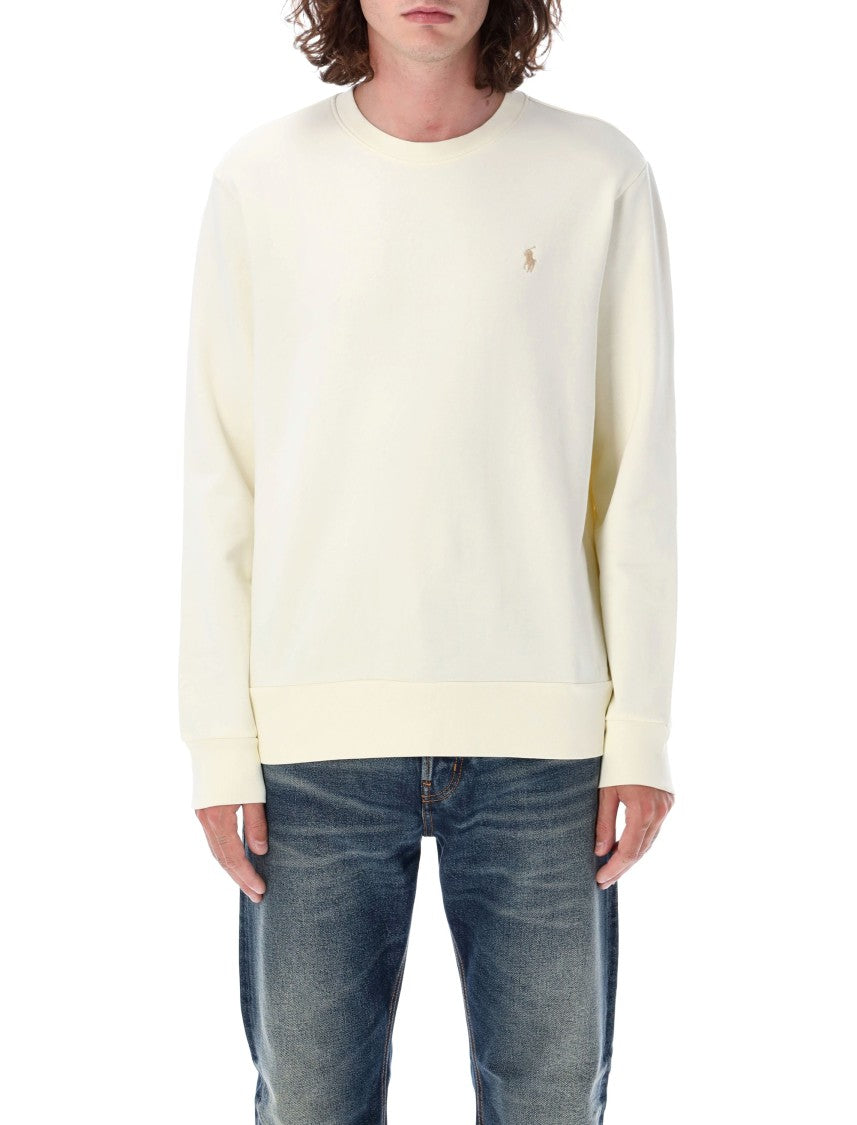 Polo Ralph Lauren Crew Neck Cotton Sweatshirt With Embroidered Logo