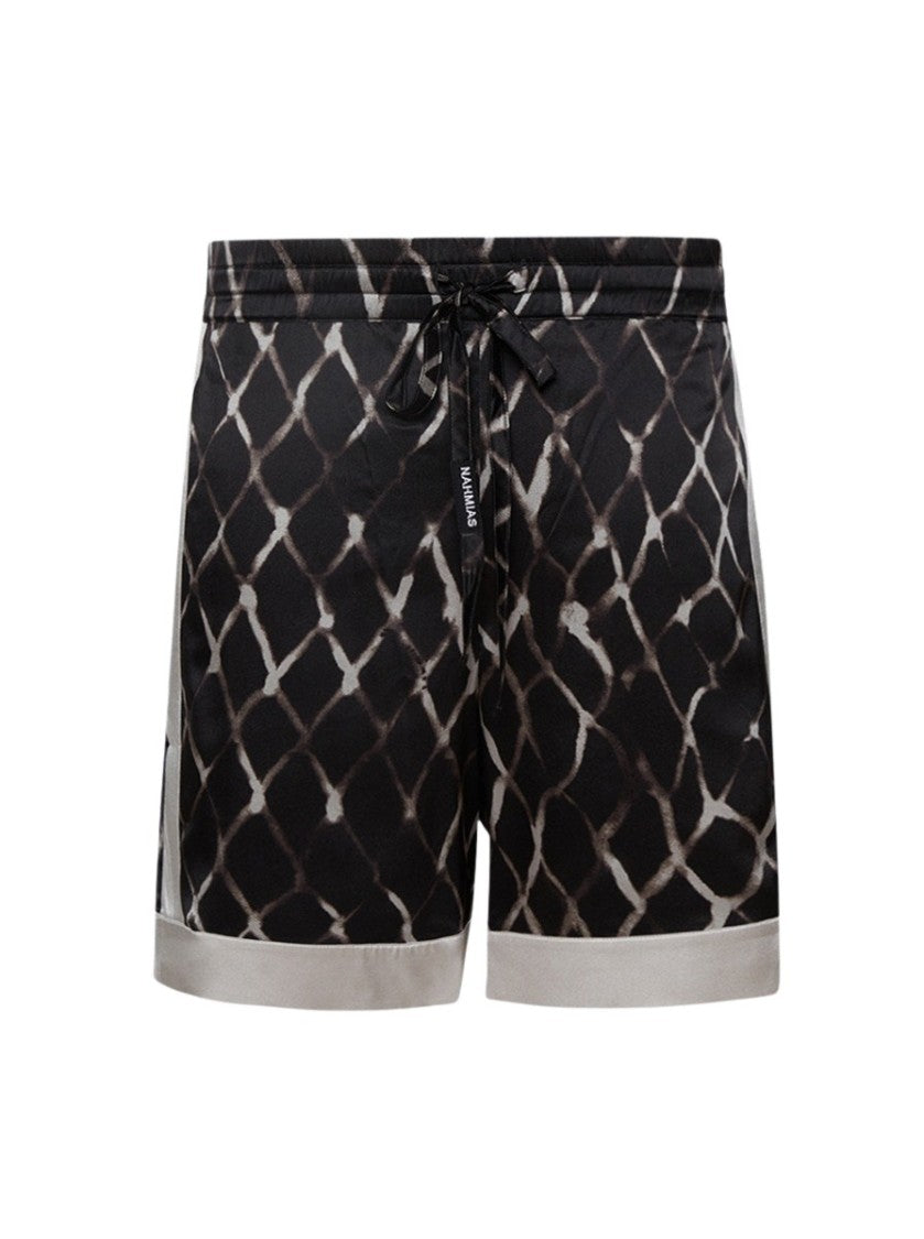 Nahmias Colorblock Swish Silk Shorts