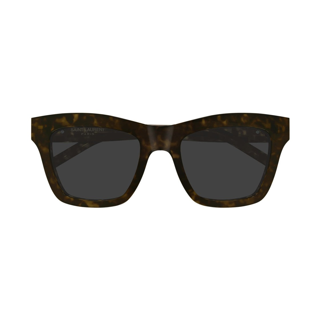 Saint Laurent Oversized Tortoiseshell Sunglasses With Silver-Tone Logo Detail