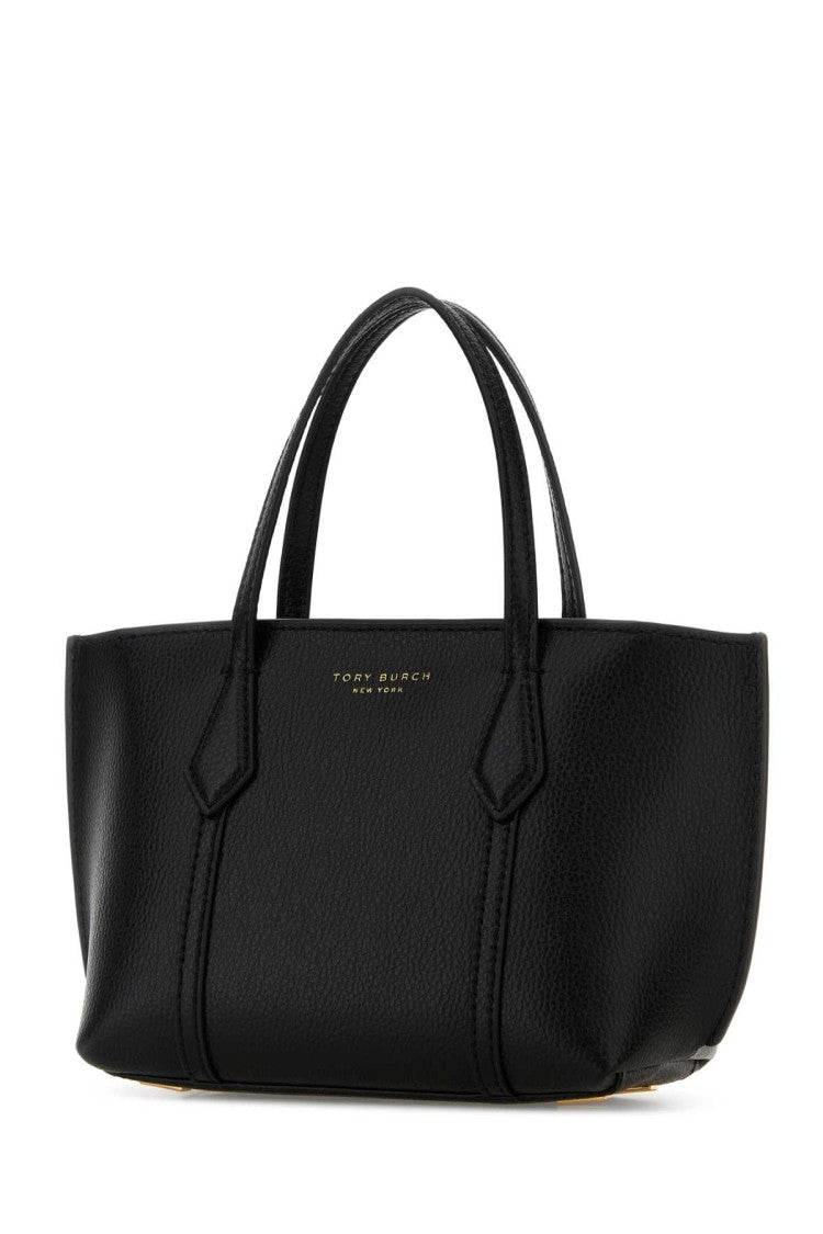 Tory Burch Black Leather Mini Perry Handbag