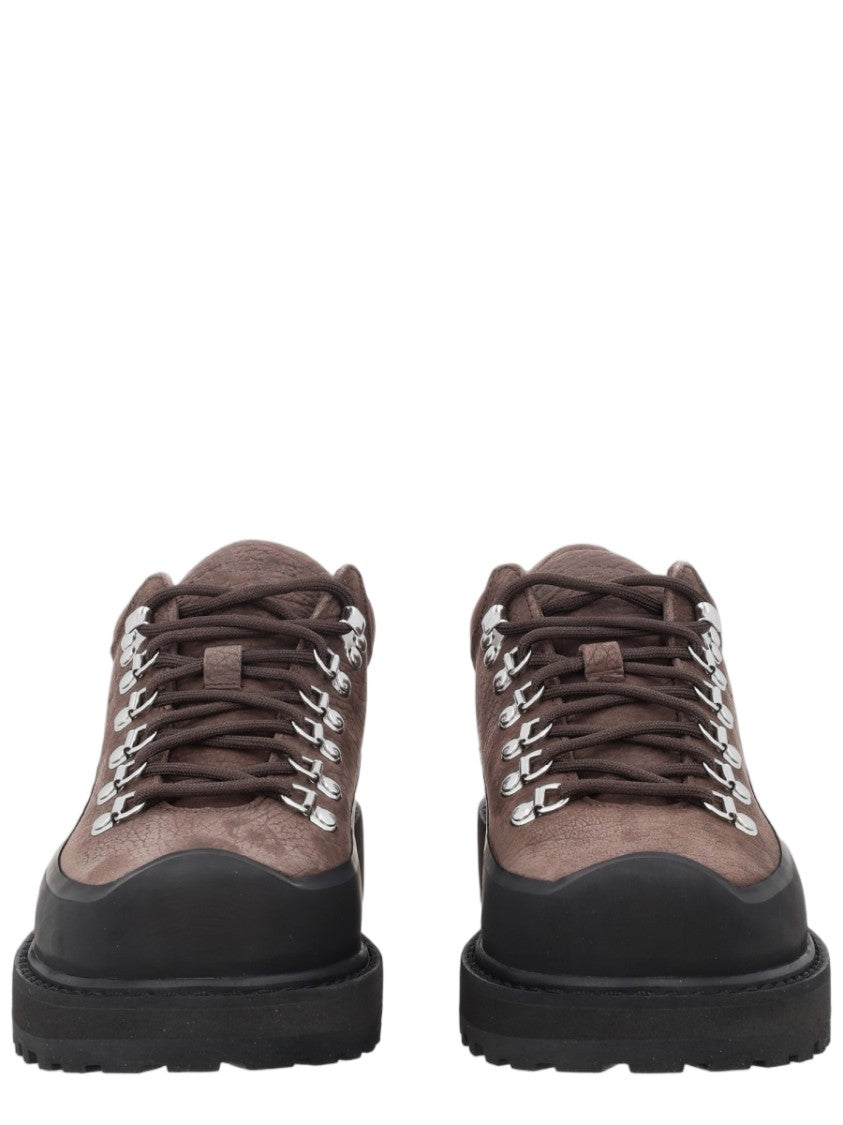 Diemme Brown Treaded-Sole Rugged Boots