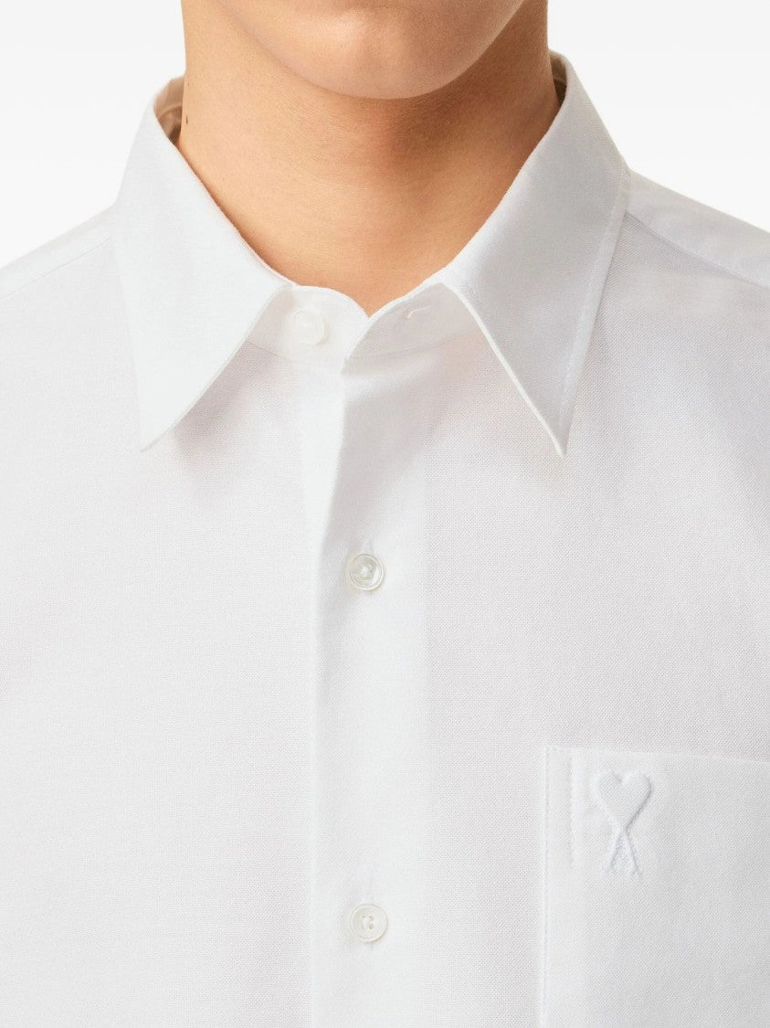 Ami Classic White Shirt With Logo