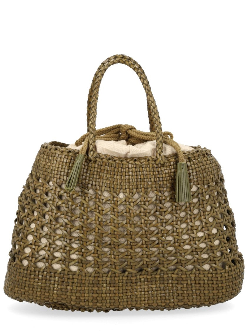 Dragon Diffusion Santa Cano Open Weave Tassels Tote Bag