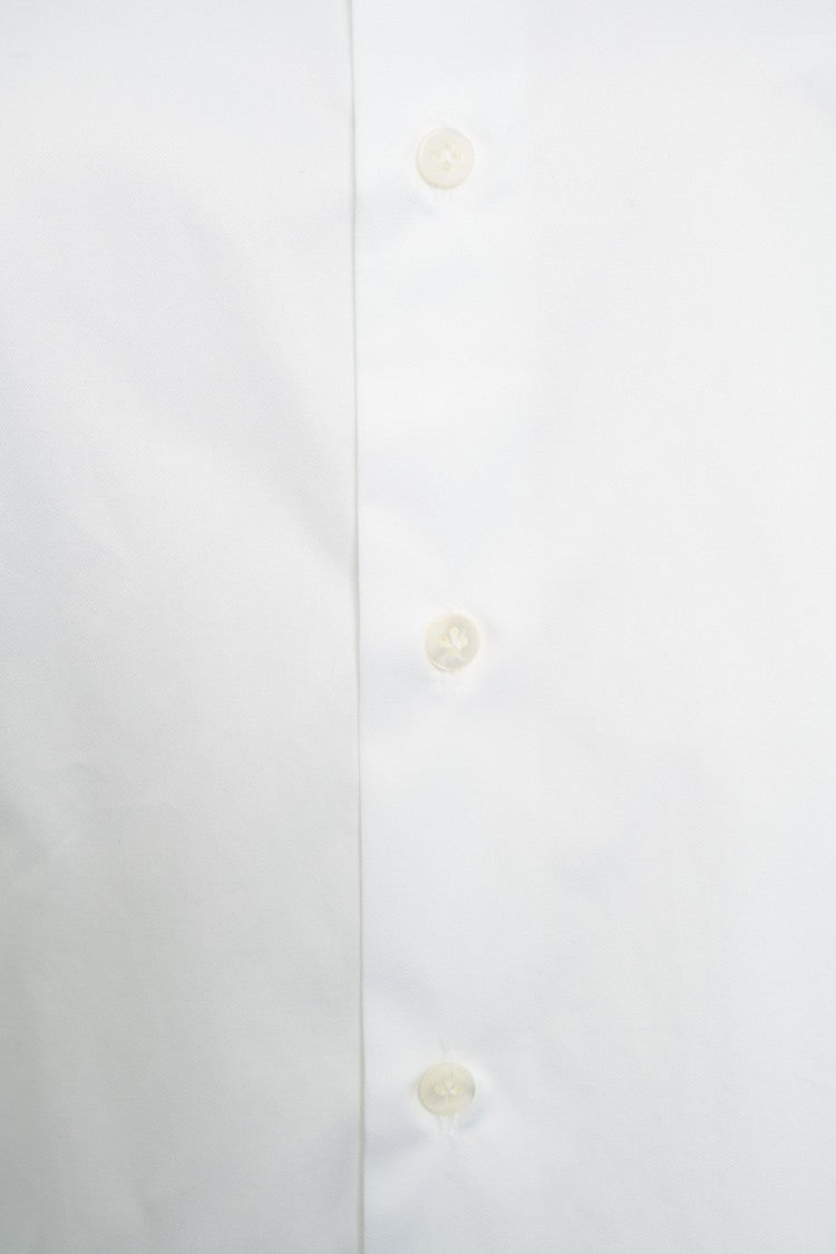 Guglieminotti Timeless Cotton Shirt With Kent Collar And Refined Silhouette