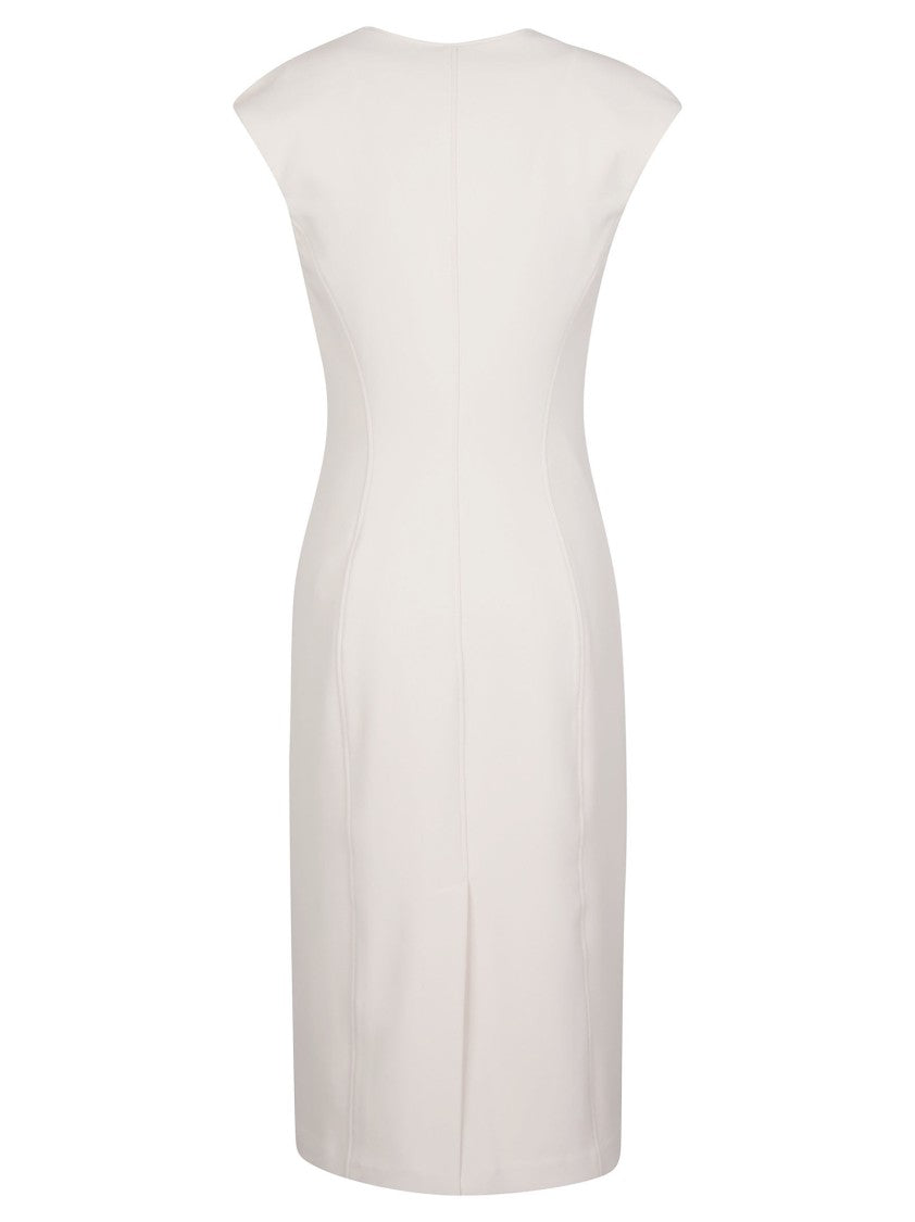 Elisabetta Franchi Knee Length Full Zip Sleeveless Day Dress