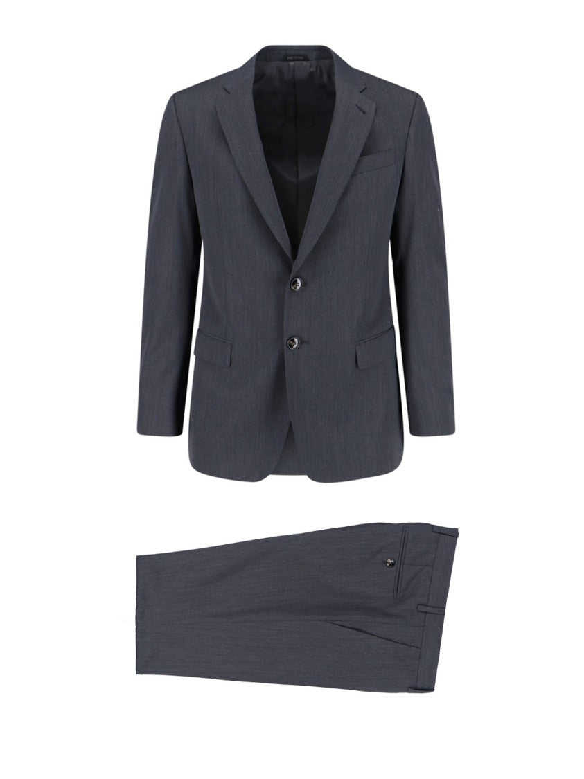 Giorgio Armani Single-Breasted Suit – Black