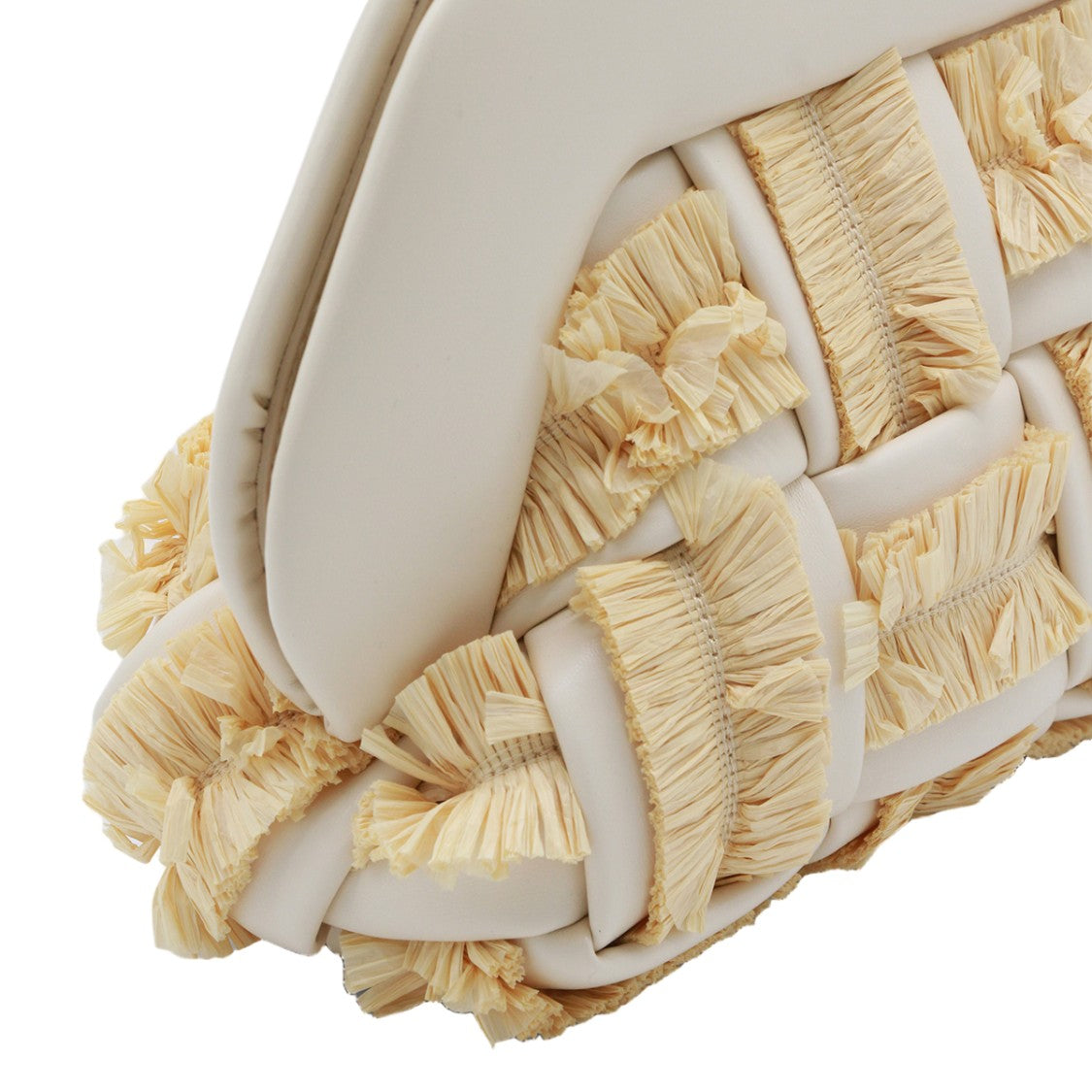 Themoirè Textured Padded Bag With Woven Design And Versatile Strap