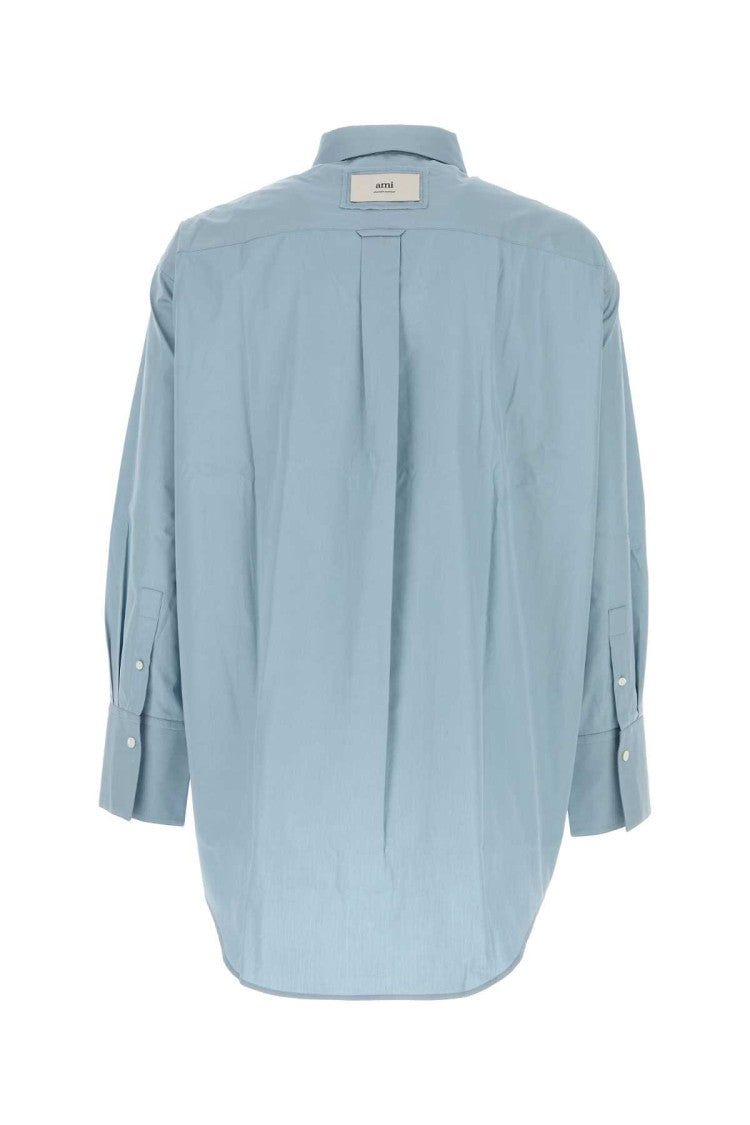 Ami Light Blue Poplin Shirt