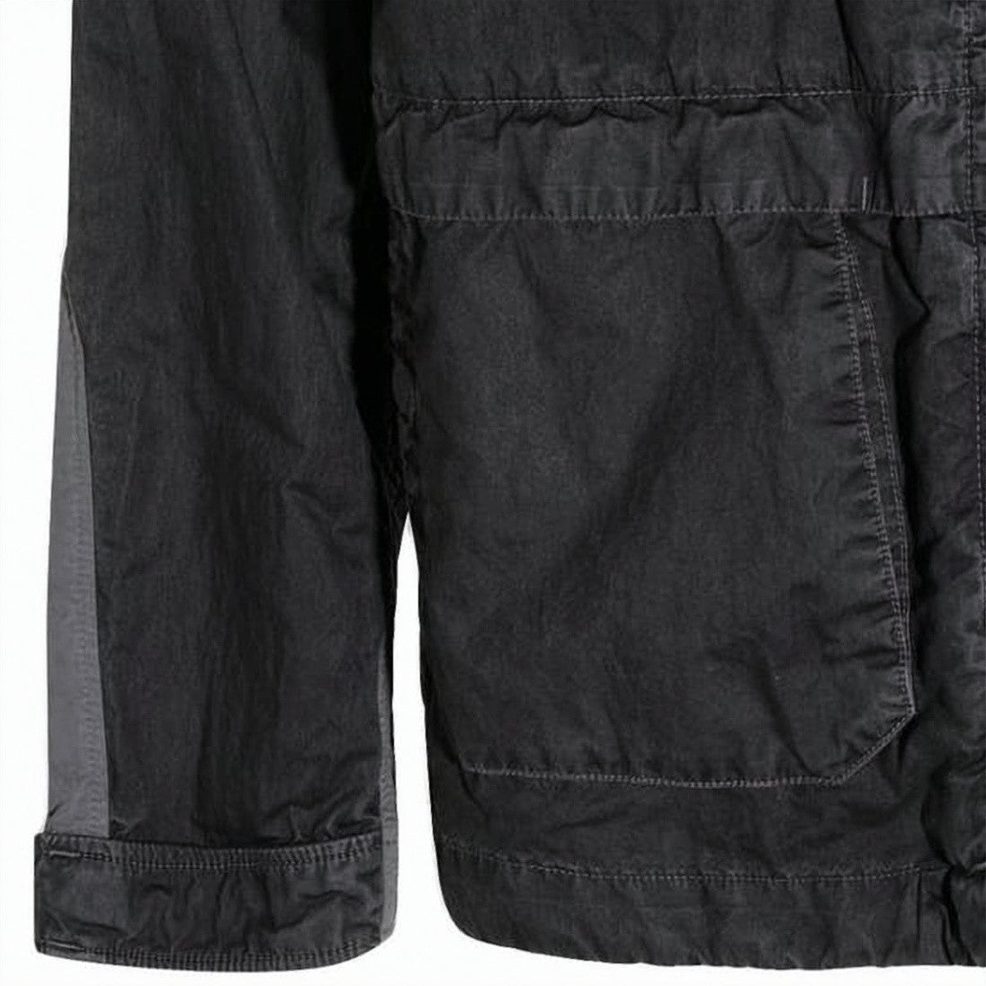 C.P. Company Two-Tone Hooded Jacket With Adjustable Drawstrings And Front Pockets