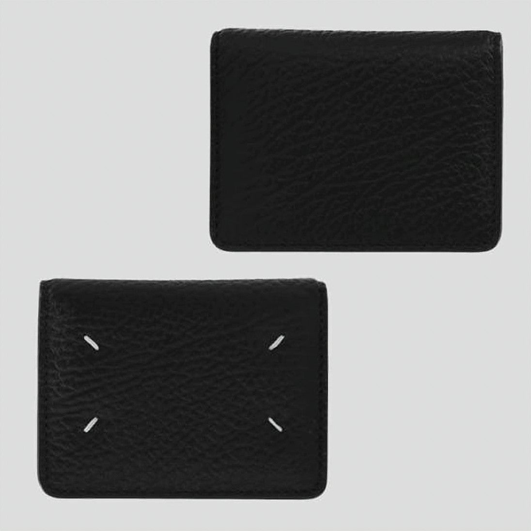 Maison Margiela Textured Calf Leather Keyring Wallet With Numeric Logo