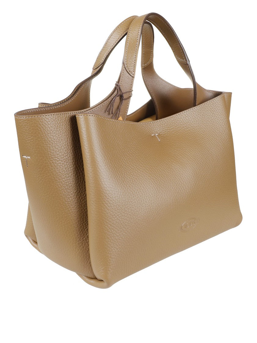 Tod's Textured Leather Tote Bag With Structured Silhouette