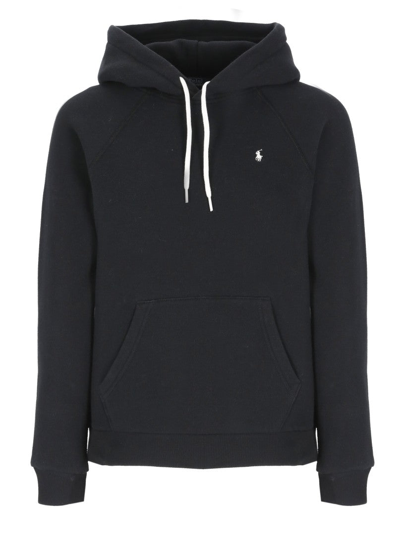 Polo Ralph Lauren Classic Black Hoodie Featuring Iconic Pony Emblem
