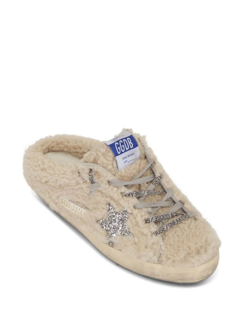 Golden Goose Super-Star Sabot Shearling Sneakers