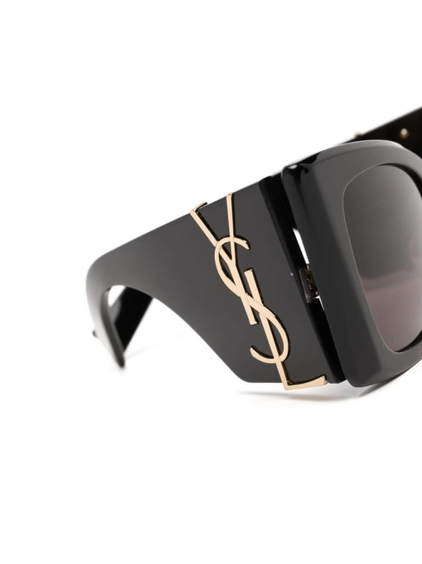 Saint Laurent Black M119 Oversized Acetate Cat-Eye Sunglasses