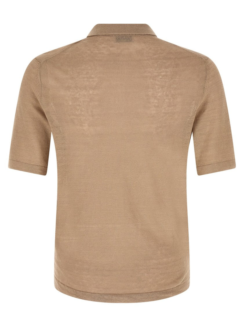 Ballantyne Argyle Patterned Linen-Cotton Polo Shirt