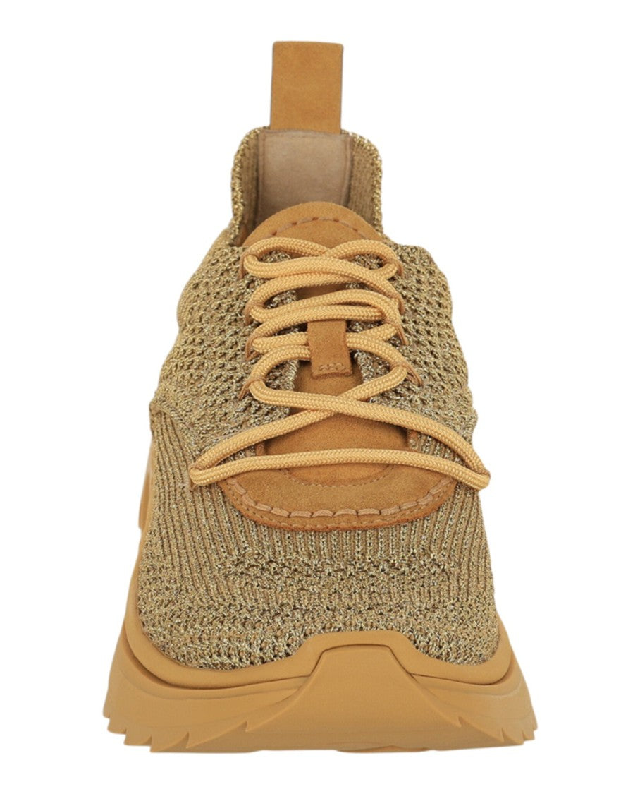 Ferragamo Nima Metallic Knit Sneakers