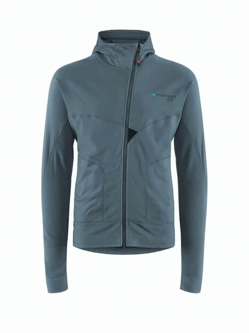 Klattermusen High Collar Asymmetrical Blue Jacket