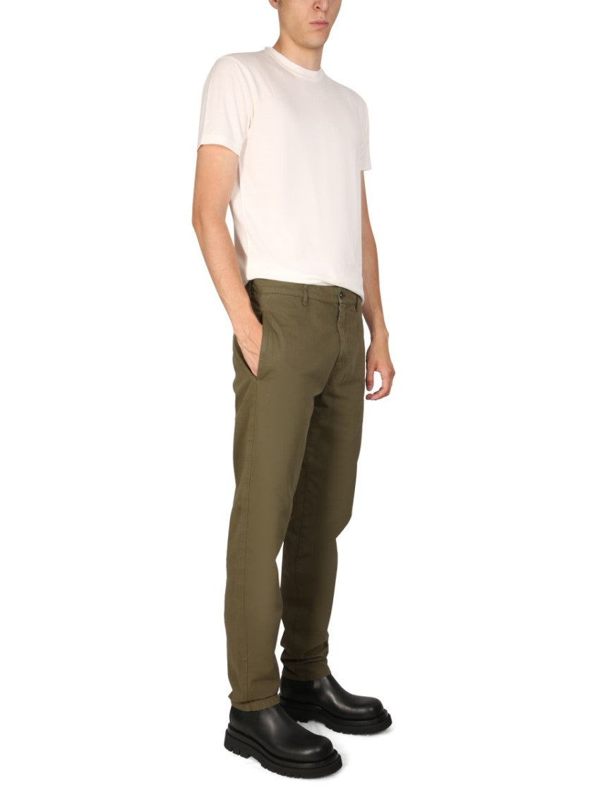 Aspesi Straight-Leg Chino Pants With Zipper