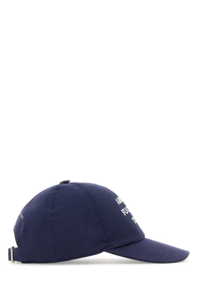 Stella Mccartney Blu Cotton Baseball Cap