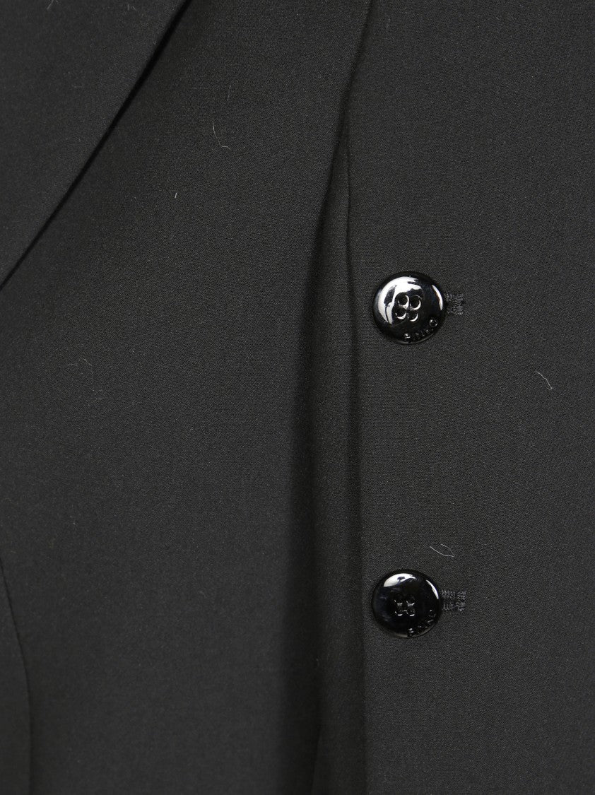 Pinko Double-Layered Fabric Jacket With Button Embellishments